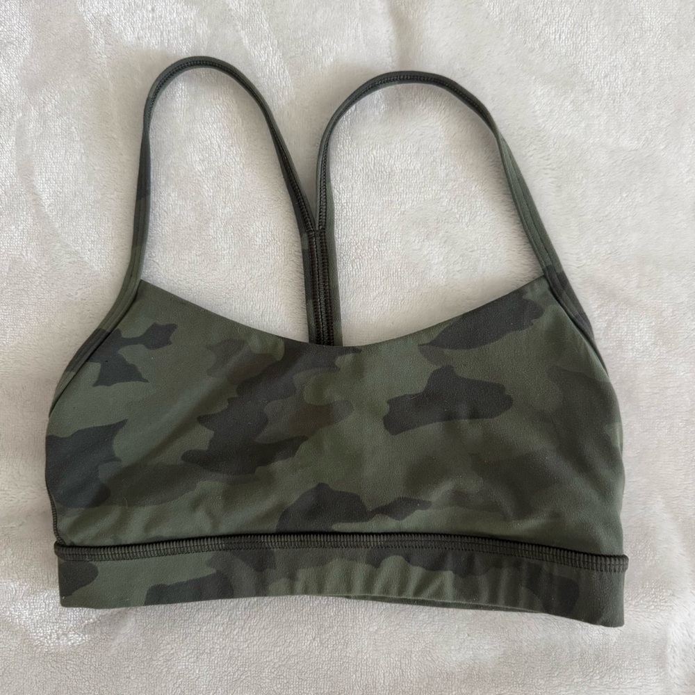 Lululemon Flow Y Camo Sports Bra